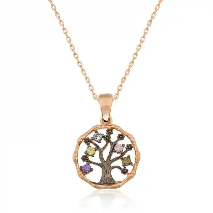 Gümüş Küçük Hayat Ağacı Bayan Kolye