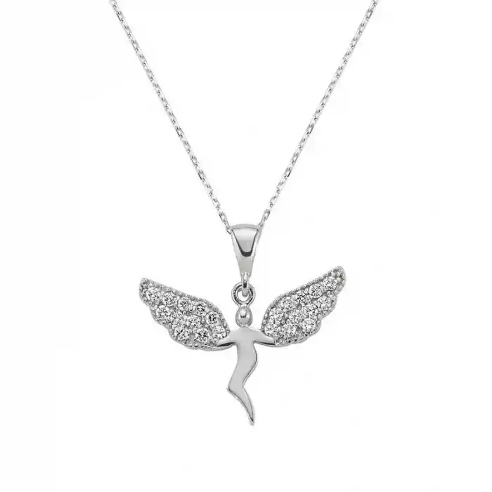 Gümüş Meleğim Bayan Kolye