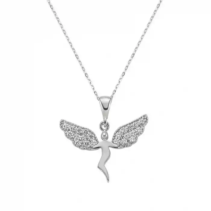 Gümüş Meleğim Bayan Kolye
