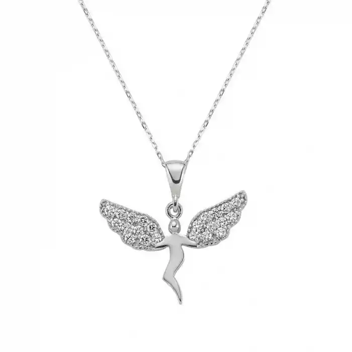 Gümüş Meleğim Bayan Kolye