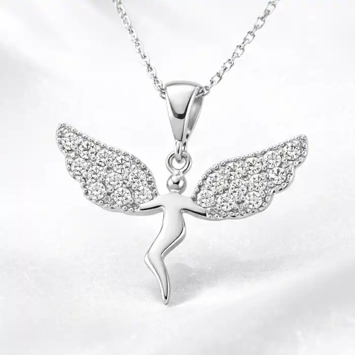 Gümüş Meleğim Bayan Kolye