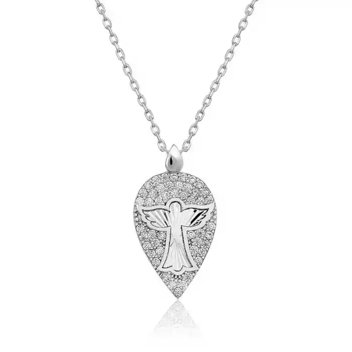 ​Gümüş Melek Damla Bayan Kolye