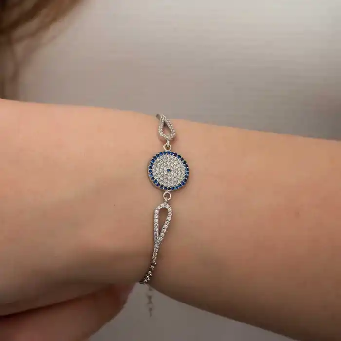 Gümüş Nazar Bayan Bileklik