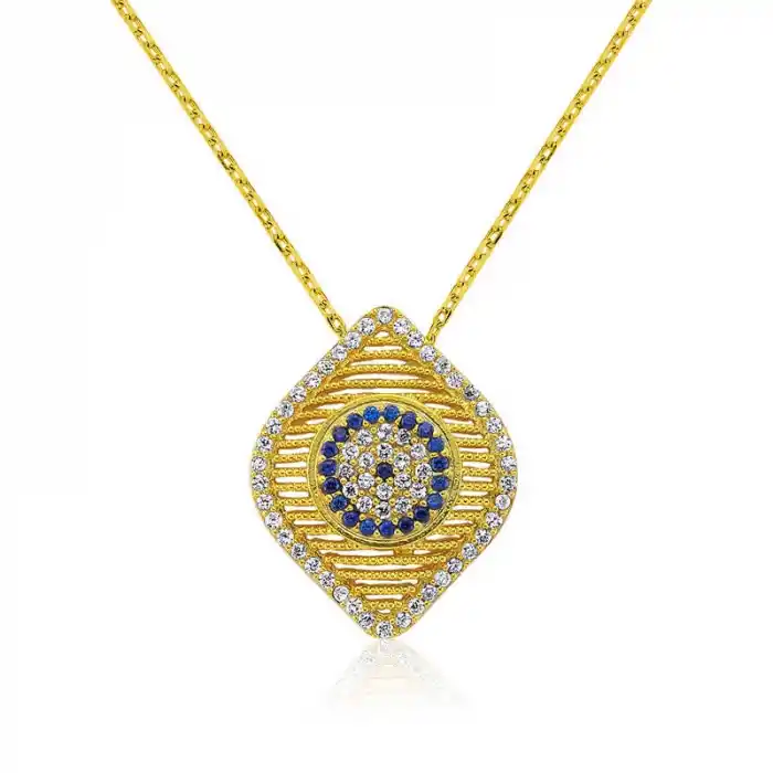 Gümüş Nazar Bayan Kolye