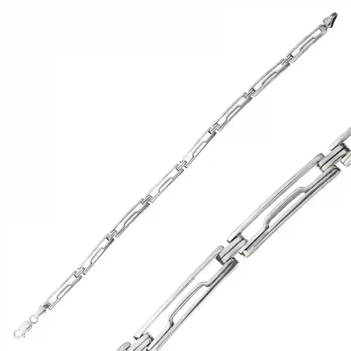 Gümüş Oksitli Erkek Bileklik