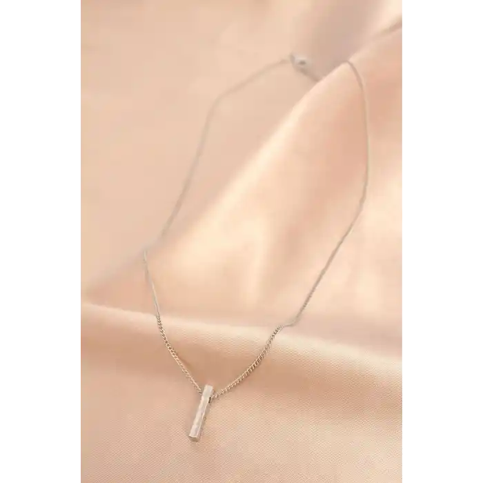 Gümüş Renk Metal Kolye
