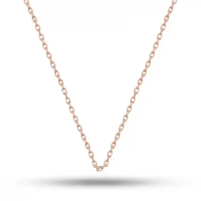 Gümüş Rose 0.30 Mikron 45 Cm Forse Kadın Zincir