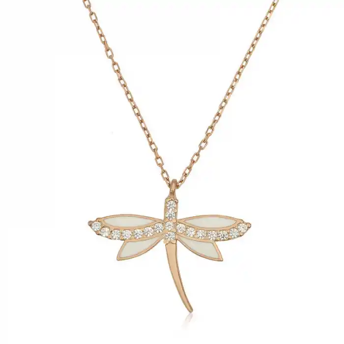 Gümüş Rose Yusufçuk Bayan Kolye