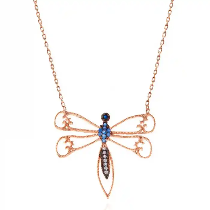 Gümüş Rose Yusufçuk Kadın Kolye