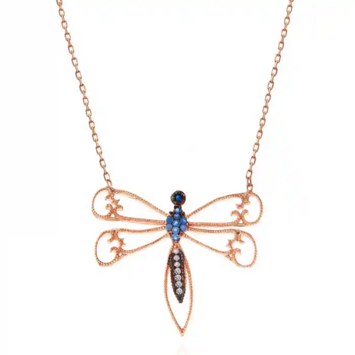 Gümüş Rose Yusufçuk Kadın Kolye