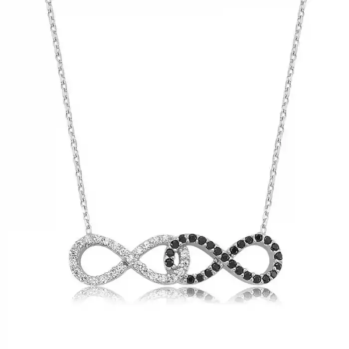 Gümüş Sonsuzluk Bayan Kolye