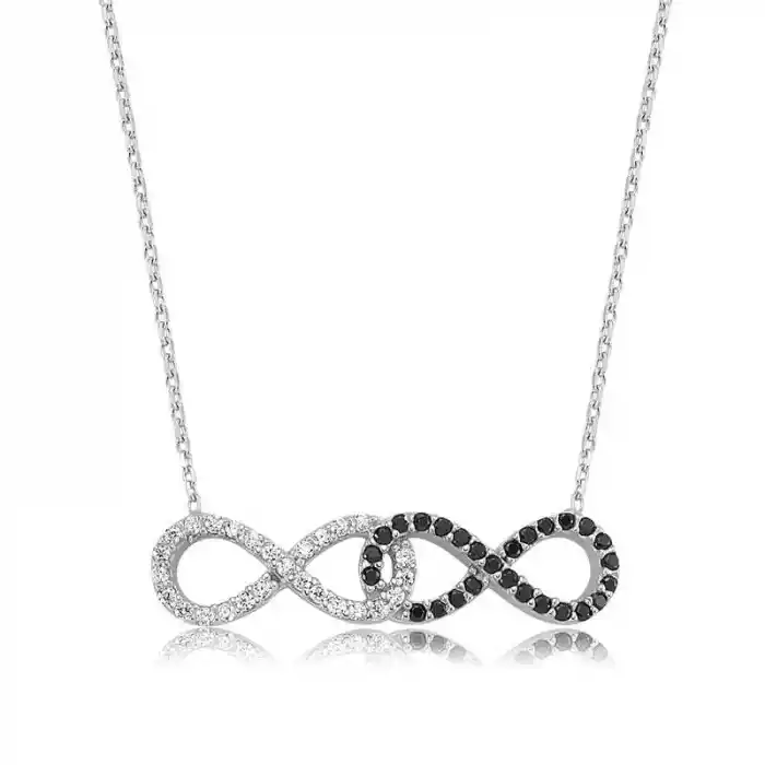 Gümüş Sonsuzluk Bayan Kolye