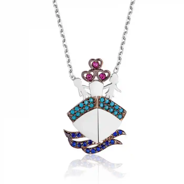 Gümüş Titanik Bayan Kolye