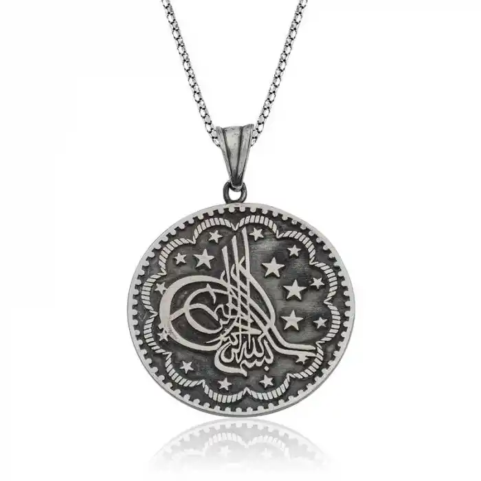 Gümüş Tuğra Kolye