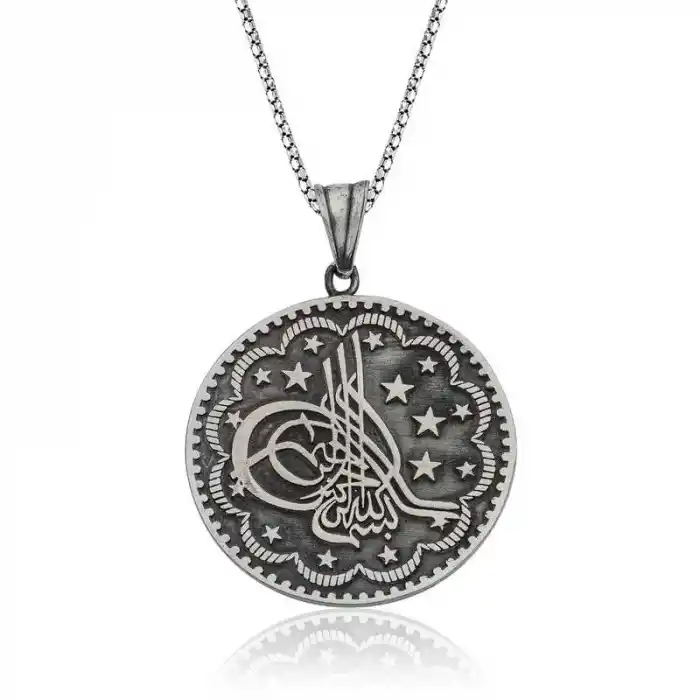 Gümüş Tuğra Kolye