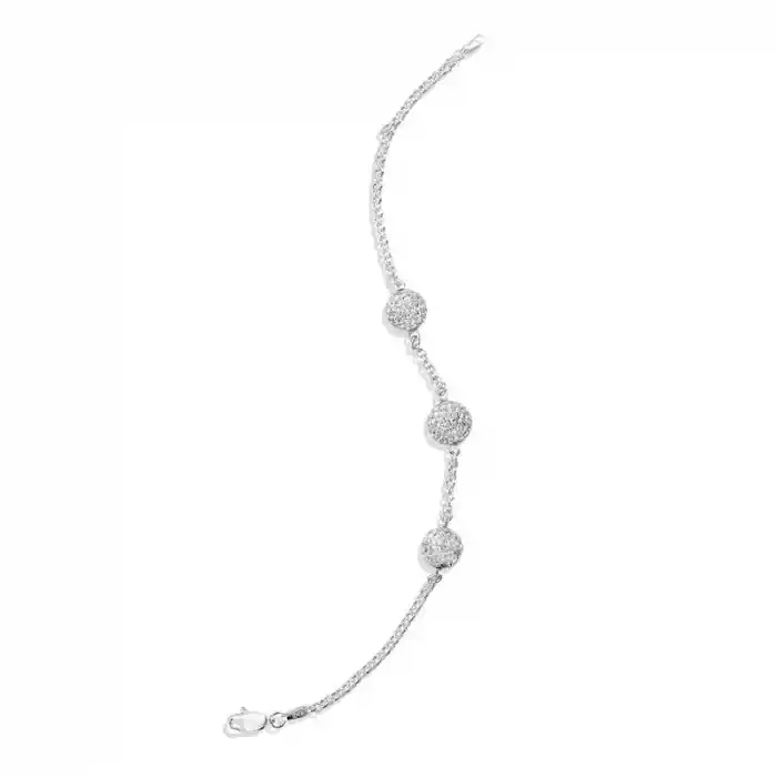 Gümüş Üç Toplu Bayan Bileklik