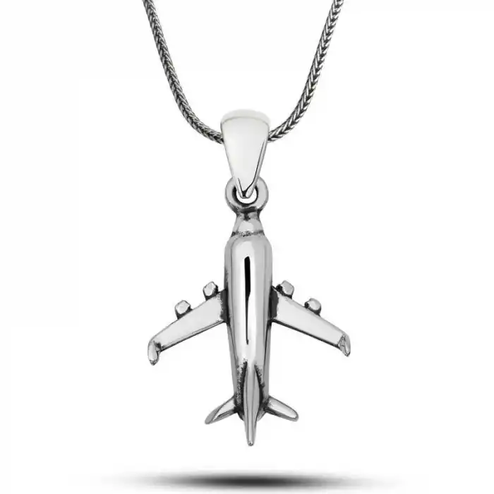 ​Gümüş Uçak Kolye