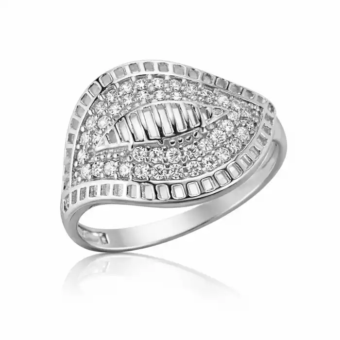 Gümüş Yaprak Bayan Yüzük