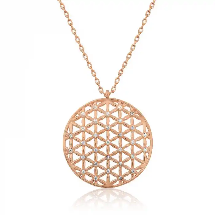 ​​​Gümüş Yaşam Çiçeği Kolye