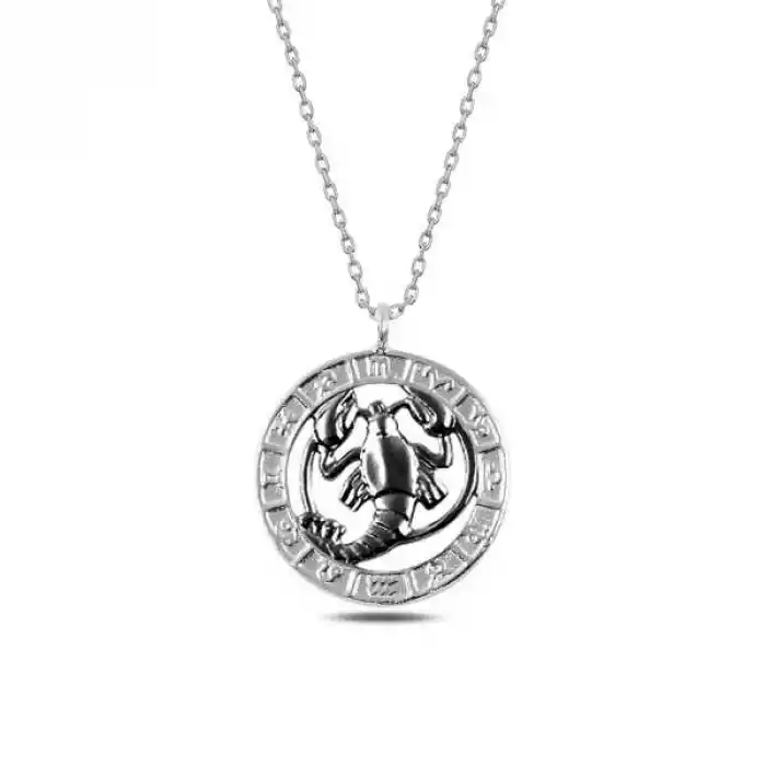 ​Gümüş Yengeç Burcu Kolye