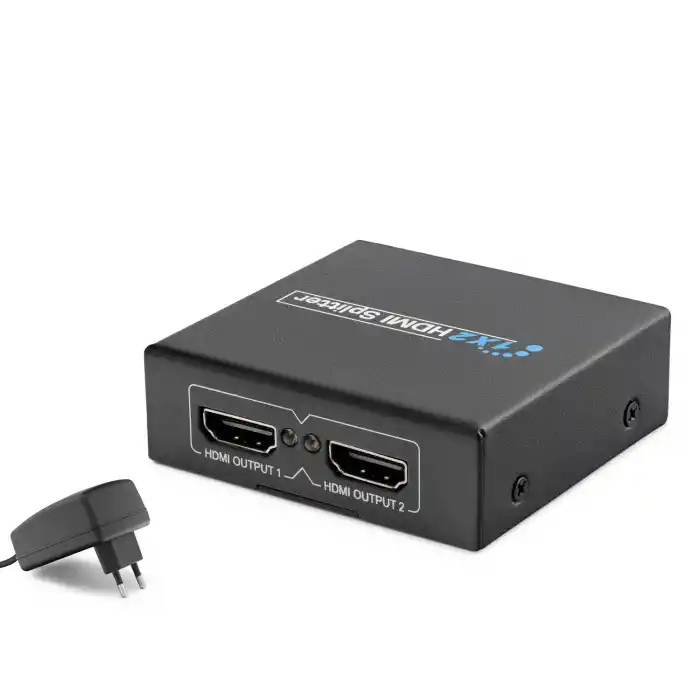 Hdmi Splitter 1080P 3D 1 In 2 Out - Siyah HDX1284