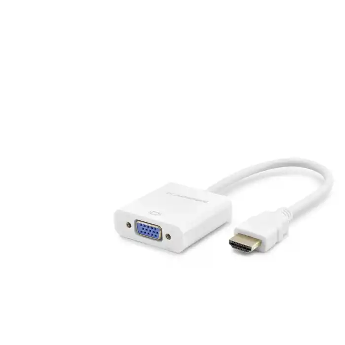Hdmi To Vga Dişi Görüntü Dönüştürücü 1080P - Beyaz HDX2020B