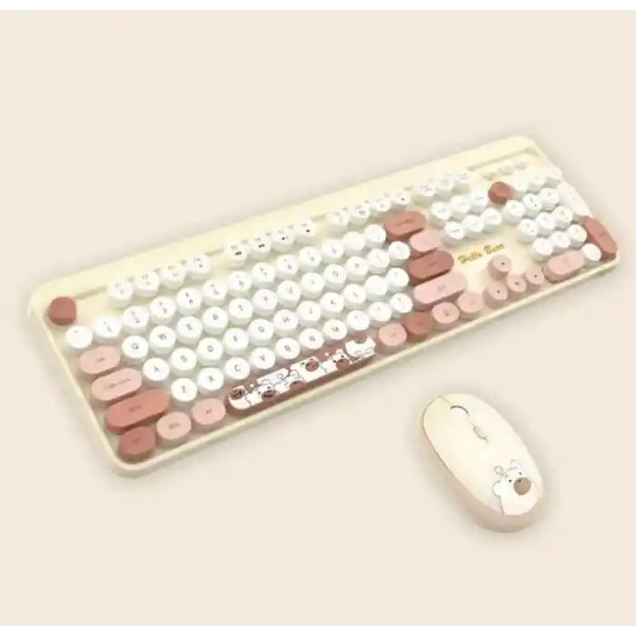 Hello Bear Sütlü Çay Klavye Mouse Set