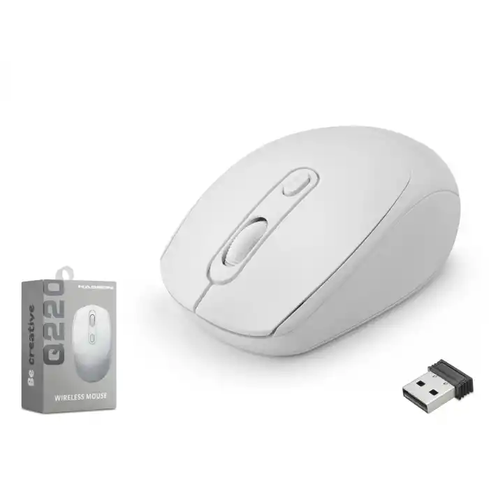 Kablosuz Mouse 1600 Dpi Beyaz Q220W