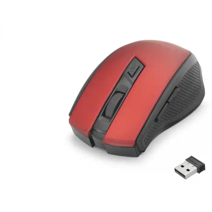Kablosuz Mouse 800/1600 Dpi - Kırmızı Siyah HDX3404R