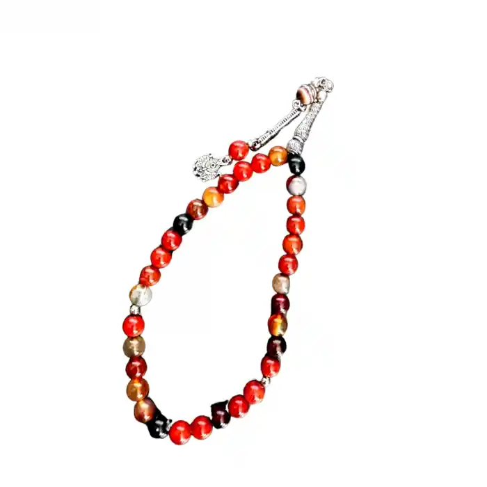 Kırmızı akik tesbih 8 mm