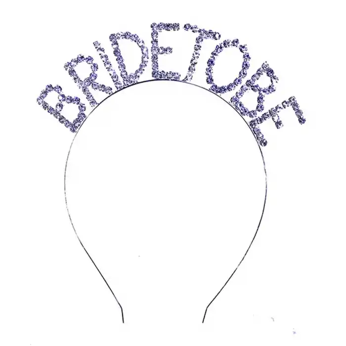 Kristal Taşlı Gümüş Renk Bride To Be Gelin Tacı