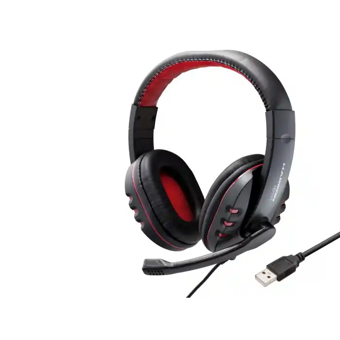 Kulaklık Usb Ps4 Uyumlu - Siyah Kırmızı HD1171