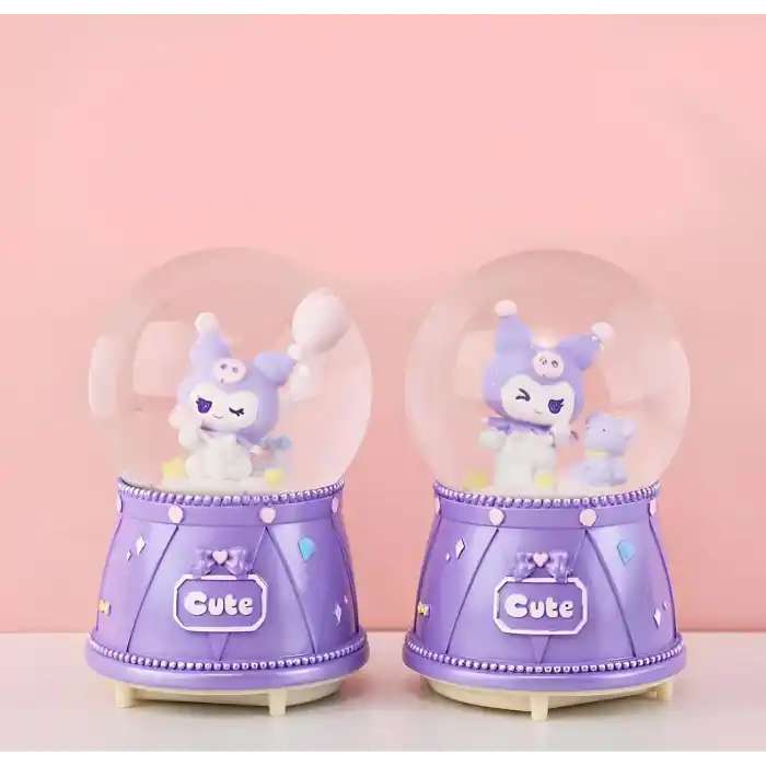 Kuromi Işıklı Müzikli Kar Küresi Orta Boy Alk3118