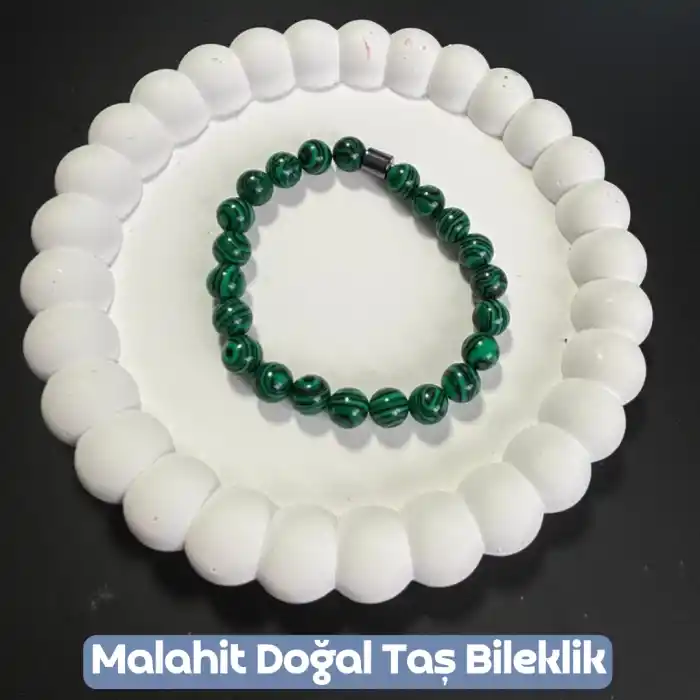 Malahit Doğal Taş Bileklik