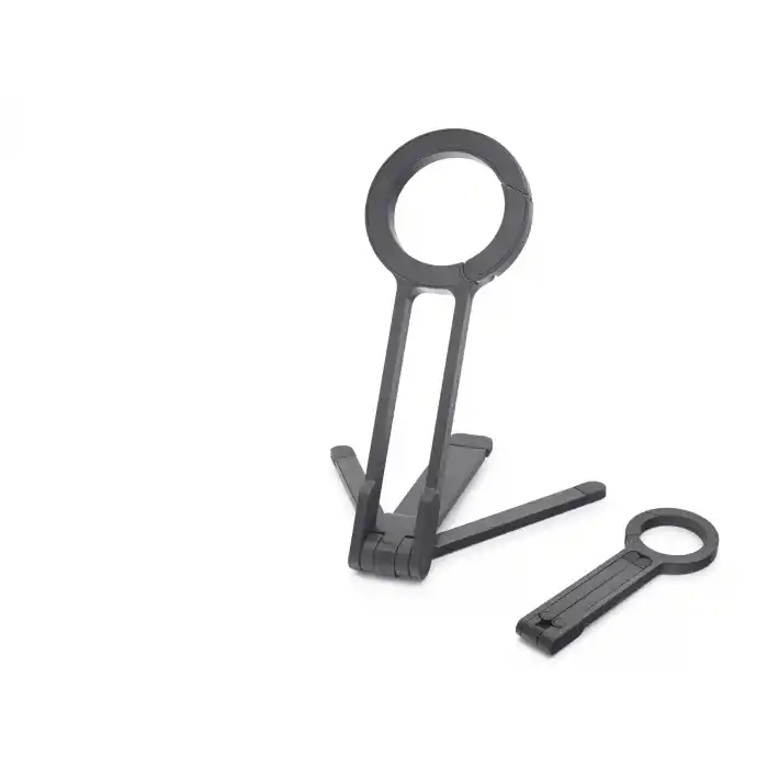 Manyetik Katlanir Masaüstü Telefon Standı Plastik - Siyah ND8029