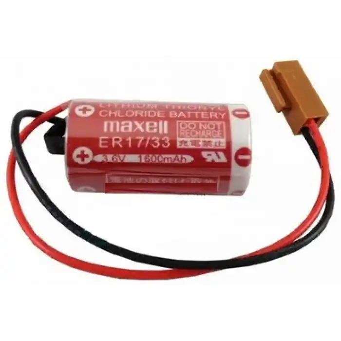 Maxell ER17/33 3.6V 2/3A Size Pil - Kahverengi Soket