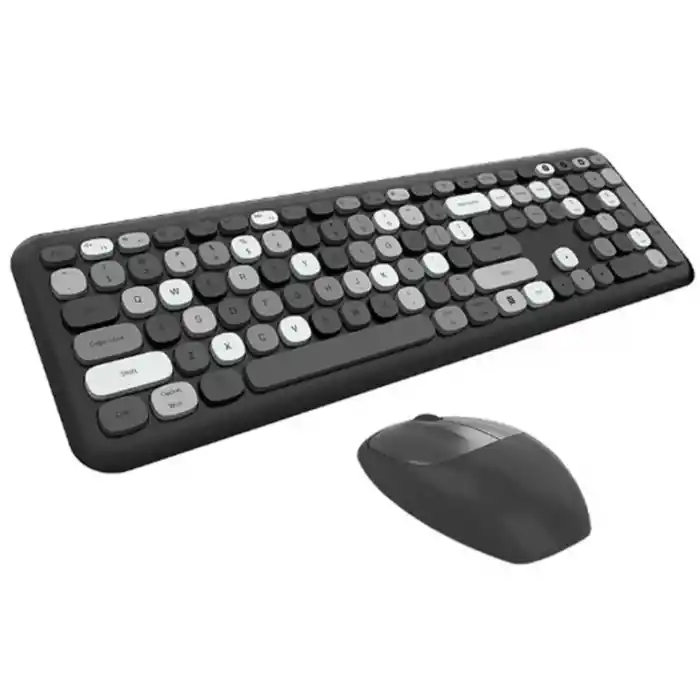 Mofii No666 Siyah Gri Klavye Mouse Set
