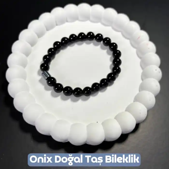 Oniks Doğal Taş Bileklik