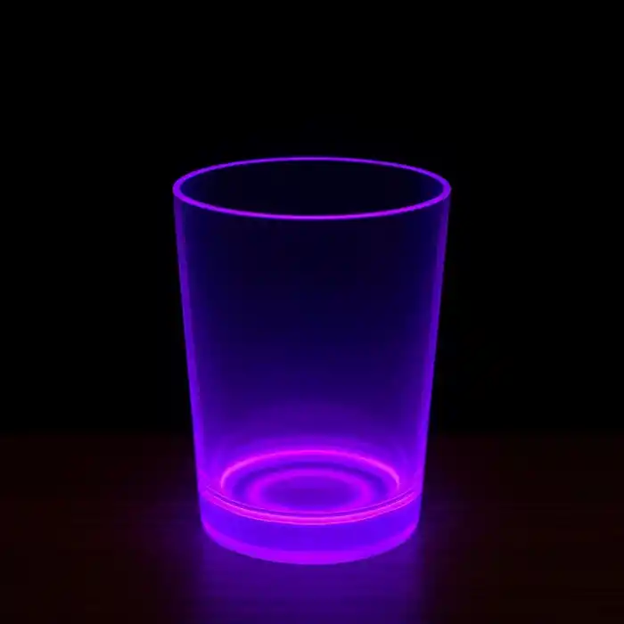 PartyGlow Neon Mor Bardak 8.5 x 10.5 cm