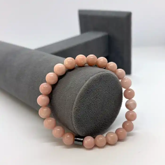 Pembe Opal Taş Bileklik