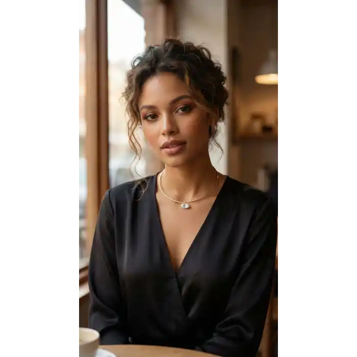 Pirinç Gold Renk Choker Model Zirkon Taşlı Kadın Kolye