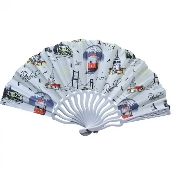 Plastik Kumaş Yelpaze 12 li İstanbul