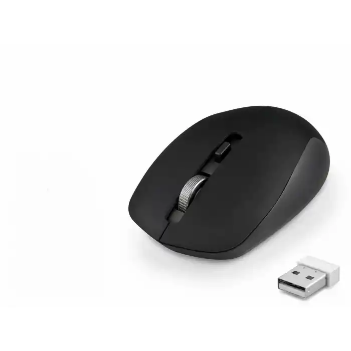 Plus Sessiz Kablosuz Mouse 2.4 Ghz 1600 Dpı Siyah S1000