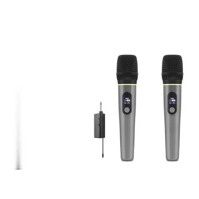 Profesyonel Kablosuz Uhf 2 Mikrofonlu Set 6.35 Mm - Gri HDX2791G