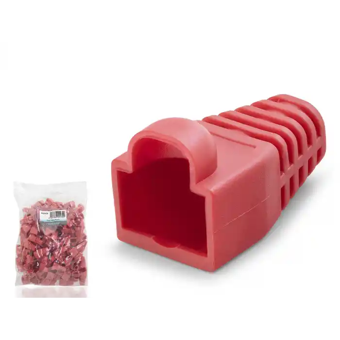 Rj45 Konnektör Papuç 100’Lü Paket - Kırmızı Nd2430