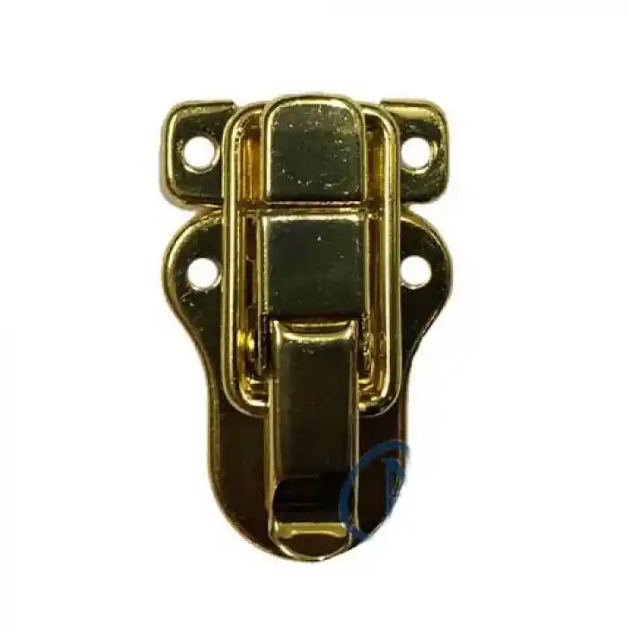 Sandık, Kutu Klipsi, Ön Kilidi - 48x30mm, Altın, 100 Adet