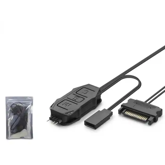 Sata Mini Fan Argb Kontrolcüsü - Siyah HDX1082