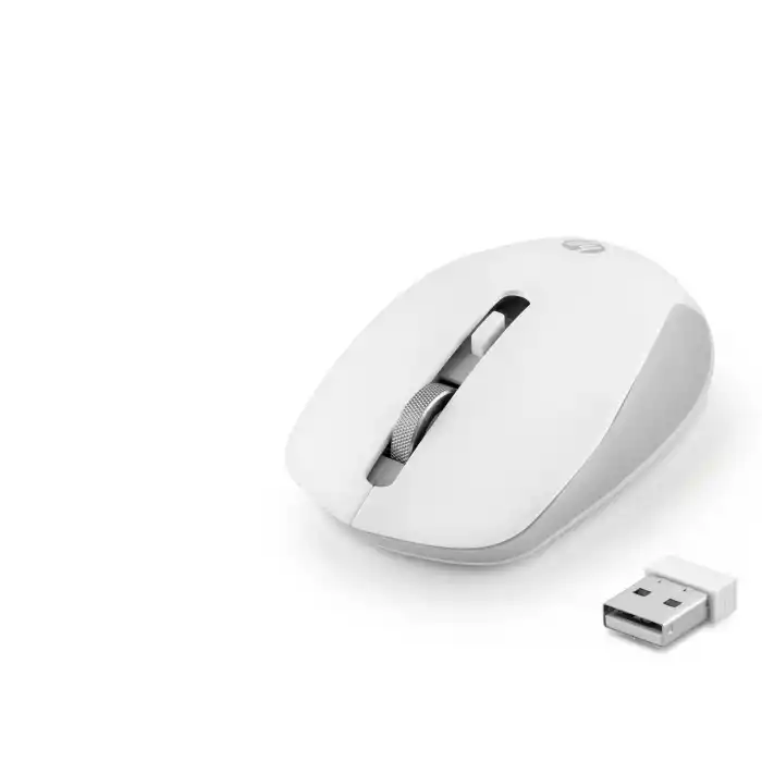 Sessiz Kablosuz Mouse Optik 800/1600 Dpi - Beyaz S1000B