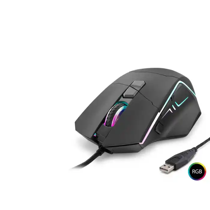 Shooter Mouse 6400 Dpi Rgb - Si̇yah G330