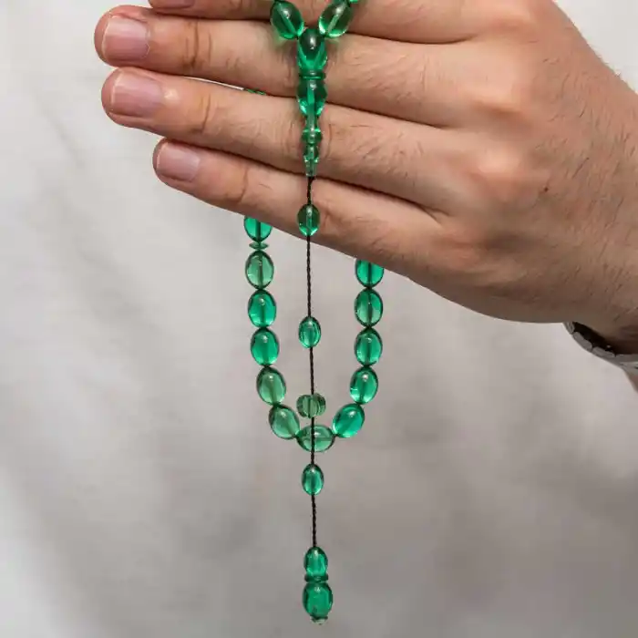 Sıkma Kehribar Tesbih